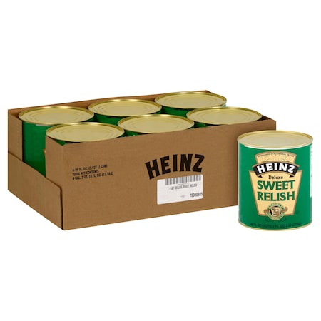 Heinz Heinz Sweet Relish 99 oz. Can - 6 Can, PK6 10013000692608
